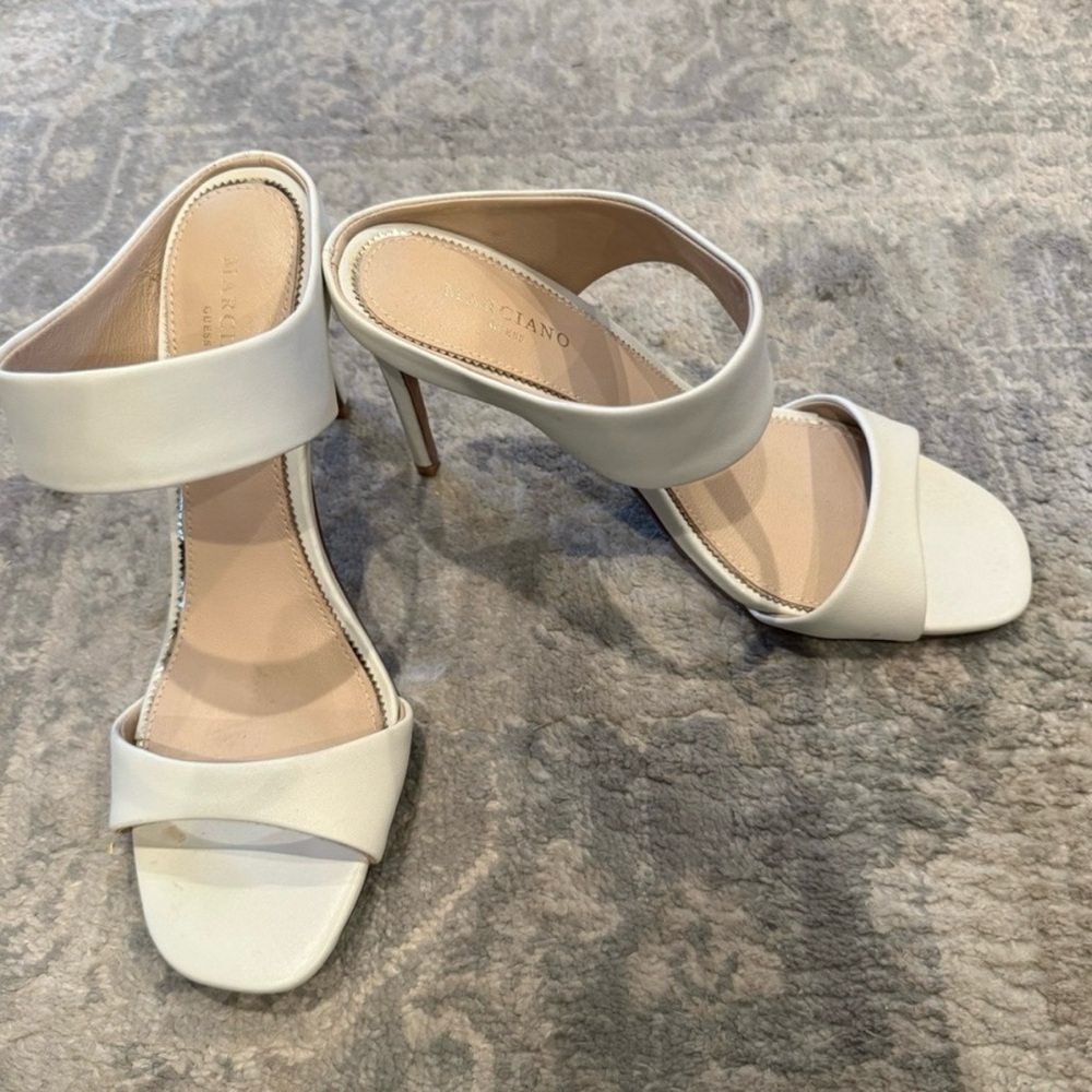 Marciano Women's Elegant White Heels
